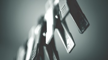 Grayscale Photography Clothes Clips