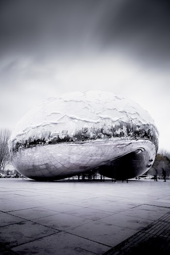 Grayscale Photography Of Cloud Gate