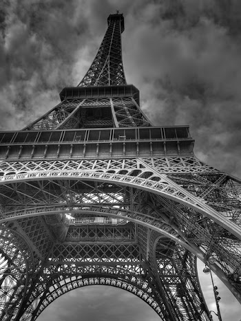 Grayscale Photography of Eiffel Tower