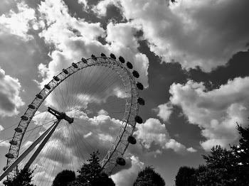 Grayscale Photography of Ferris Wheel