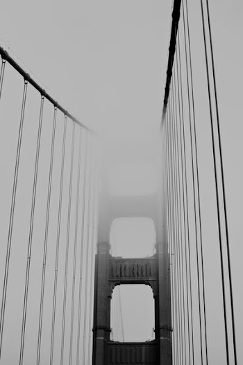 grayscale photography of Golden Gate bridge