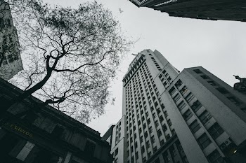 Grayscale Photography of High-rise Building