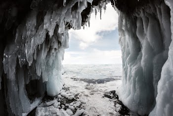Grayscale Photography of Ice