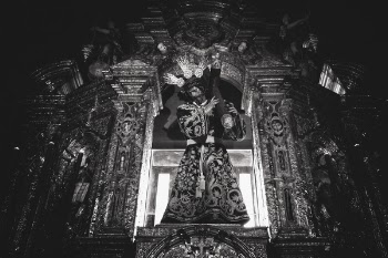 Grayscale Photography of Jesus Christ Statue
