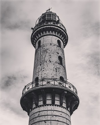 Grayscale Photography of Lighthouse
