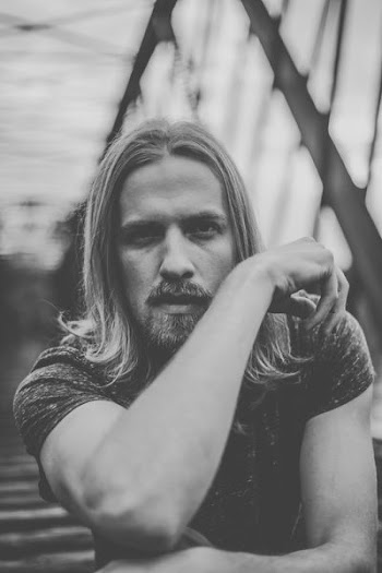 grayscale photography of man