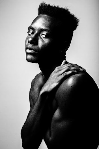 grayscale photography of man