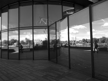 Grayscale Photography of Mirror Wall Building