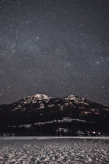 Grayscale Photography of Mountain