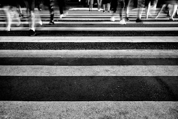 Grayscale Photography of Pedestrian Lane