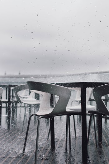 Grayscale Photography of Rainy Weather