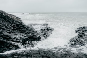 Grayscale Photography of Seashore