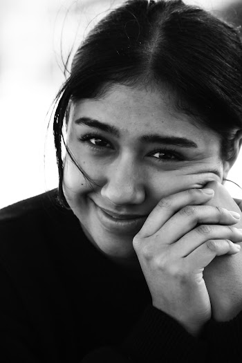 Grayscale Photography of Smiling Woman