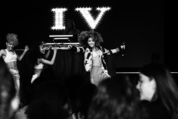 Grayscale Photography of Three Women Performing on Stage