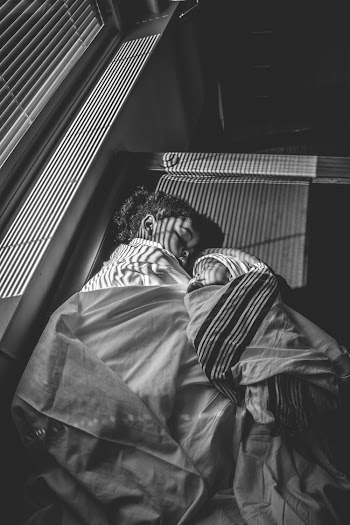 Grayscale Photography of Toddler and Baby Sleeping