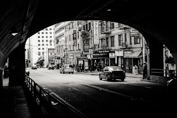 Grayscale Photography of Vehicle on Road