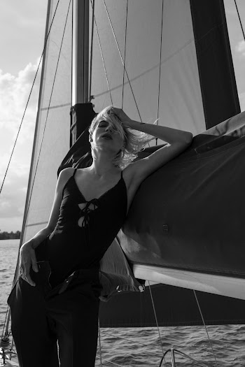 Grayscale Photography of Woman in Spaghetti Strap Top
