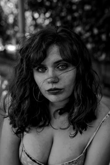 Grayscale Photography of Woman in Spaghetti Strap Top