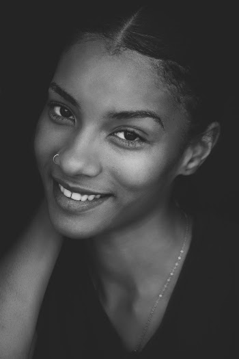 Grayscale Photography of Woman Wearing Black V-neck Top