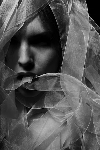 Grayscale Photography of Woman Wearing Veil