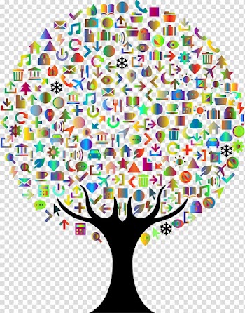 Grayscale Tree Black and white , green abstract transparent background PNG clipart