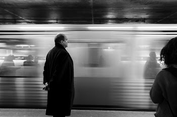 grayscaled photo of man