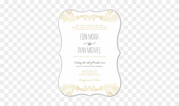Great Gatsby Theme Wedding Invitation - Wedding Invitation