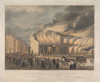 Great George Street Chapel, on fire | Free Photo - rawpixel