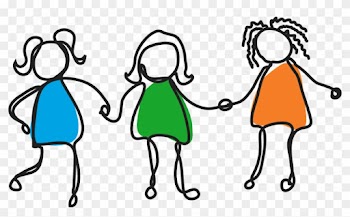 Great Parenting Skills - Girls Holding Hands Clipart