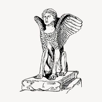 Great sphinx drawing, vintage mythical | Free Vector - rawpixel