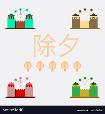 Great wall monument collection vector image