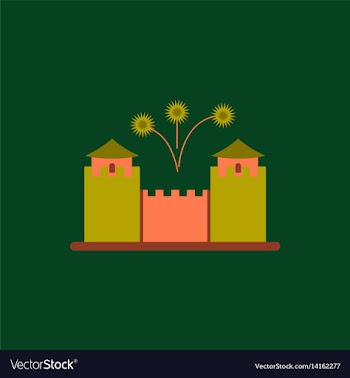 Great wall monument of chinese vector image