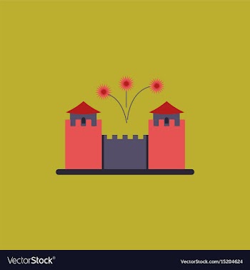 Great wall monument of chinese vector image
