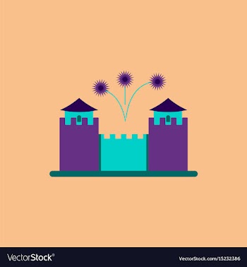 Great wall monument of chinese vector image