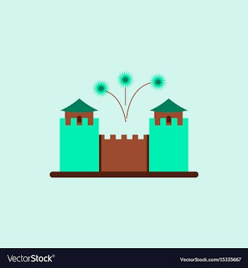 Great wall monument of chinese vector image