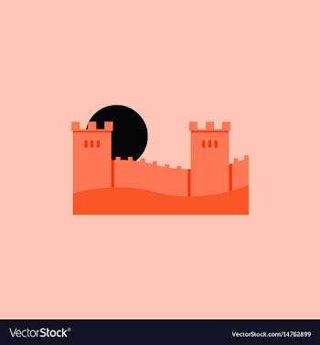 Great wall of china vector image