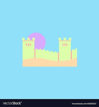Great wall of china vector image