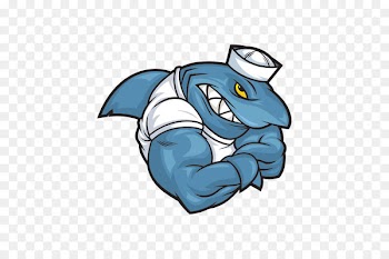 Great white shark Clip art - bodybuilder muscle cartoon 