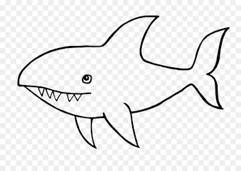 Great white shark Drawing Line art Clip art - sharks 