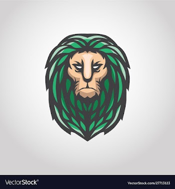 Gree lion logo vector image