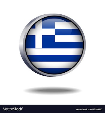 greece flag button