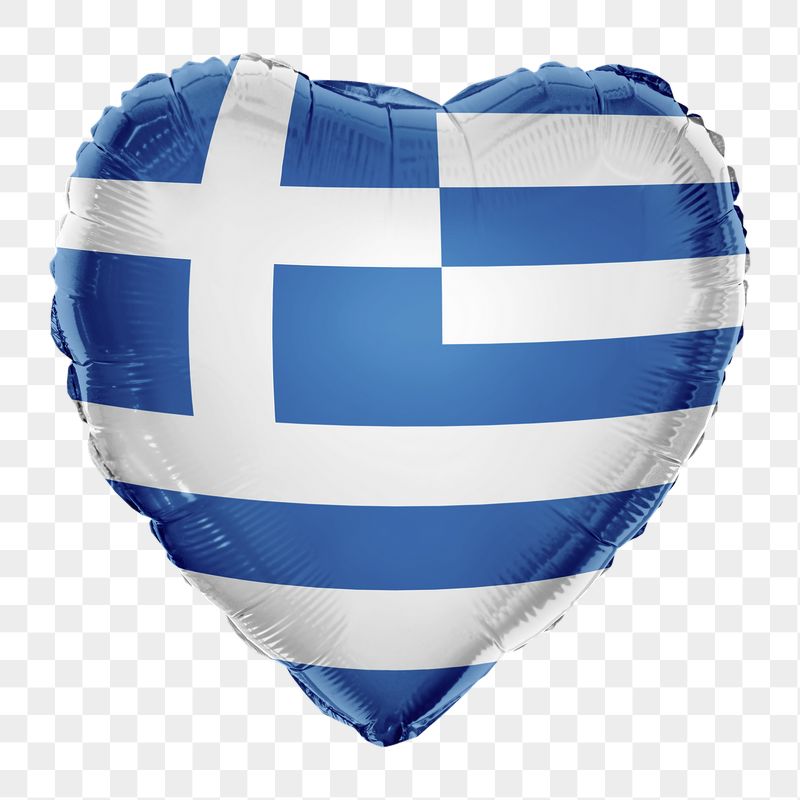 Greece flag png balloon on transparent | Free PNG - rawpixel