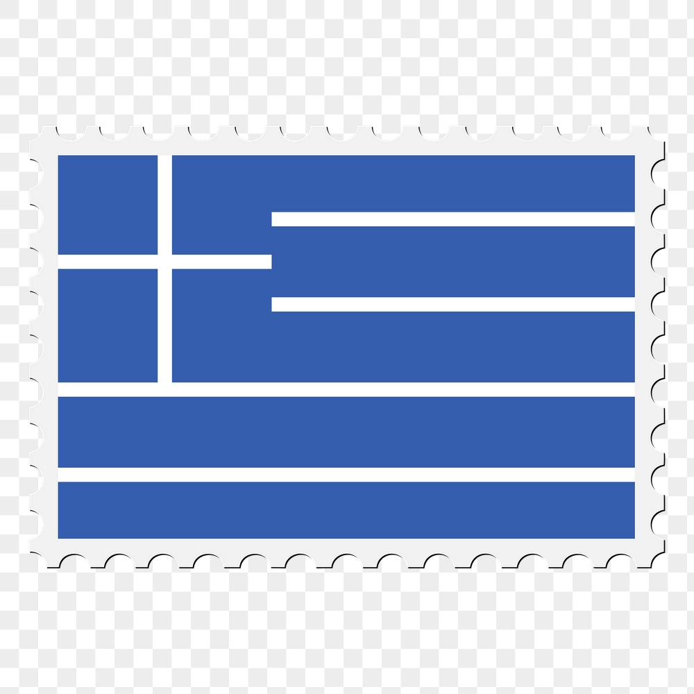 Greece flag png sticker, postage | Free PNG - rawpixel