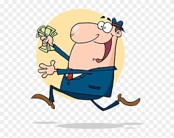 Greed Royalty-free Clip Art - Happy Man With Money Clipart