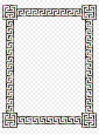 Greek Border Clip Art Clipart Borders And Frames Meander - Greek Key Frame