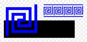 Greek Clip Art - Blue Greek Key Border