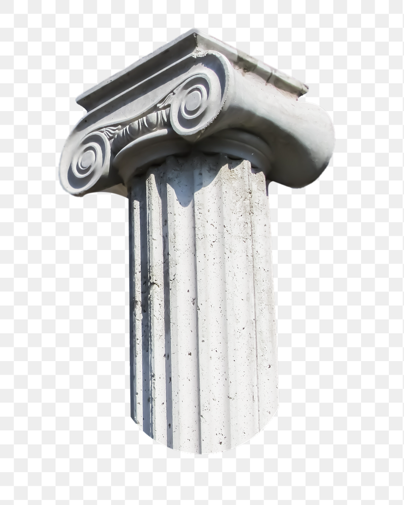 Greek column png sticker, transparent | Free PNG - rawpixel