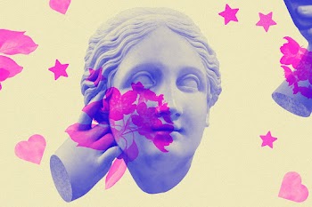 Greek goddess in double color abstract… | Free stock illustration | High Resolution graphic