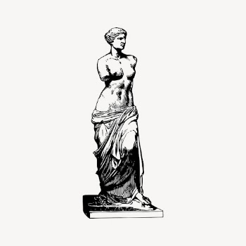 Greek goddess Venus statue, vintage | Free Vector - rawpixel