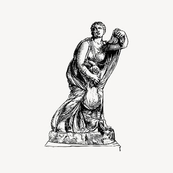 Greek statue collage element, ancient | Free Vector Illustration - rawpixel